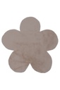 Virág alakú szőnyeg, szürkésbarna, 86x86 cm - FLEUR