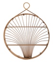 Rattan fali polc, kerek - PLUMES