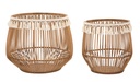Virágtartó kosarak, 2 db, rattan - FAIRY