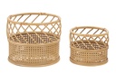 Rattan virágtartó kosár, 2 db - SUMATRA