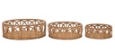 Rattan kosár szett, 3 db - BAGUETTE