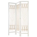 Etno stílusú paraván, fehér - DAKKAR