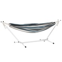 Függőágy, kék-fehér szalag mintával - HAMAC