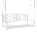 Kerti acél függőhinta, fehér - EPOHA