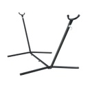 Kerti állvány függőágyhoz, fekete, 120x300x100 cm - ALVANY