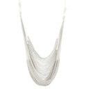 Hálós függő hintaszék, fehér -