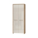 Előszobaszekrény, két ajtós, bézs, tölgyszínű - ALIZE