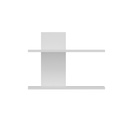 Fali polc, két részes, fehér - BLEROT