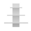 Fali polc, 3 részes, fehér - BLEROT