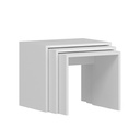 Lerakóasztal, 3 részes, fehér - CHUT