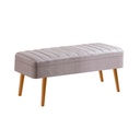 Felnyitható pad, szürkésbarna, tölgy szín lábakkal - ANNECY