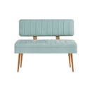 Felnyitható pad, mentazöld, tölgy szín lábakkal - COME