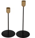 Gyertyatartó 2 db-os szett, fekete arany – CHICOCHIC