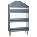 Felhő alakú gyerek könyvespolc, szürke- PETIT NUAGE