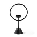 Gyertyatartó álvány, fém, fekete - PINTE