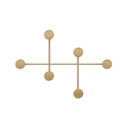 Fali fogas 82cm, fém, arany - SHAH