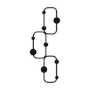 Fali fogas 70cm, fém, fekete - LABYRINTHE