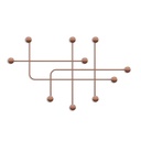 Fali fogas 107cm, fém, rézbarna - ESCAPE ROOM