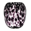 Üveg váza szürke, 20 cm – LEOPARD