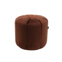 Puff bársony terrakotta 45 cm  - CITROUILLE