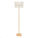 Macskás álló lámpa, fa talppal, krémszínű – MINOU