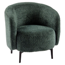 Fotel, szövet, méregzöld, fekete lábakkal - SCOOBI