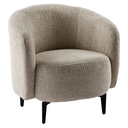 Fotel, szövet, bézs, fekete lábakkal - SCOOBI