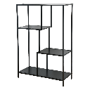 Polcállvány, fém fekete - KABLI