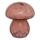 LED-es asztali lámpa, gomba alakú, üveg, rózsaszín - CHAMPIGNON