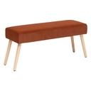 Pad, bársony, borostyán, fa lábakkal - SIILA