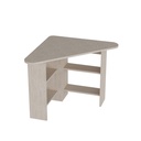 Sarok íróasztal, polcokkal, fa, világosbarna - BLIT