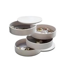 Ékszer rendszerező, 4 rekeszes, műanyag, fehér - LAMELLA