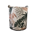 Szennyestartó, levélmintás, szövet, krémszínű - PALMETTE