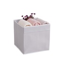 Tárolódoboz, szövet, szürke - RANGOU