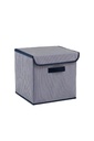 Tárolódoboz, szövet, kék - RAYOU
