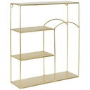 Fali polc, fém, arany színű - DORURE