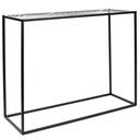 Konzol, mintás, fém, fekete, 100 cm - CUBIQUE