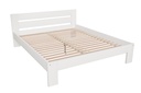 Kétszemélyes ágy, fa, fehér, 160 cm - RATEAU