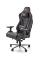 Gamer szék, állítható, bőr - fém - műanyag, fekete - SPACE