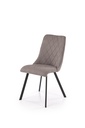 Étkezőszék, szövet, szürke fekete fém lábakkal - FORD