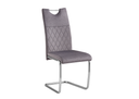 ASR113 Étkezőszék,Króm - Szürke KR-12-22