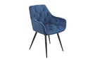 AS127 Étkezőszék - Sötétkék Bársony G062-49