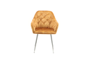 AS115 Chrome Étkezőszék - Sárga bársony UF912-2