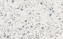 Terrazzo mintás tapéta, 400x250 cm, szürke - kék - BLEUETTE