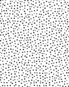 Fekete szemcséket ábrázoló tapéta, 200x250 cm, fekete - fehér - PETITS POIS