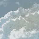 Felhős eget ábrázoló tapéta, 250x250 cm, szürke - kék - fehér - NUAGES