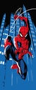 Pókemberes tapéta, 100x250 cm, piros - kék - SPIDERMAN