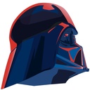 Fali matrica, Darth Vader, 125x125 cm, fekete - piros - kék - DARTH VADER