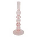 Klasszikus gyertyatartó, üveg, púder - STALAGNATE