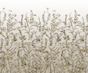 Növénymintás tapéta, 300x250 cm, sárga - kék- szürke - PARDIK